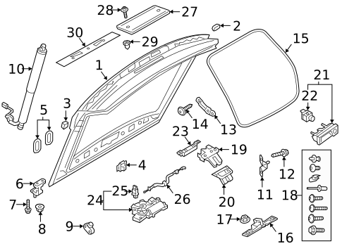 Liftgate for 2024 Audi Q8 e-tron #10