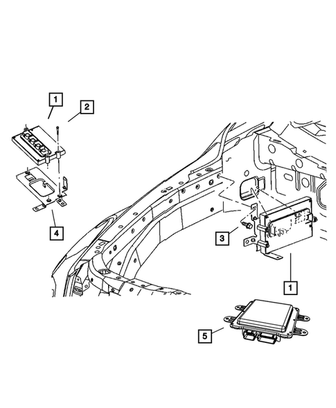 Keys, Modules and Engine Controllers for 2008 Chrysler Aspen #4