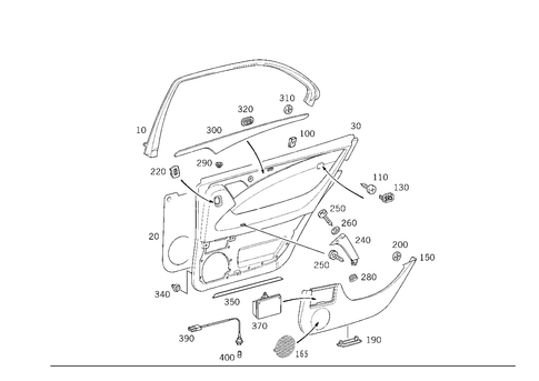 Door Paneling for 1999 Mercedes-Benz E430 #1