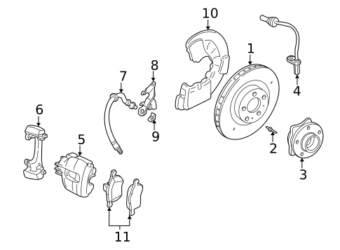 Front Brakes for 2005 Volvo XC70 #0