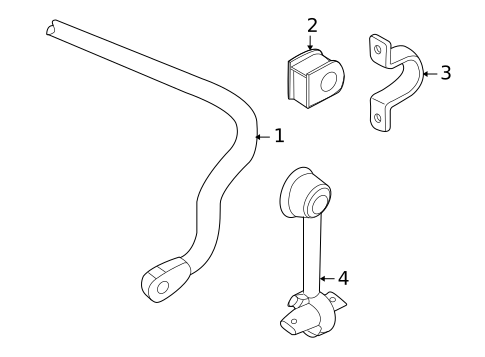 Stabilizer Bar & Components for 2009 Audi A4 Quattro #3