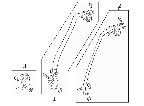 Rear Seat Belts for 2016 Honda Civic #1