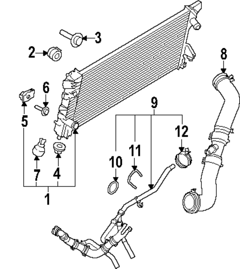 Radiator & Components for 2024 Ford F-150 #2