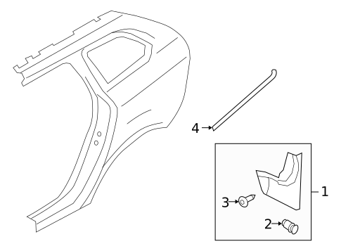 Exterior Trim - Quarter Panel for 2016 Volvo XC60 #0