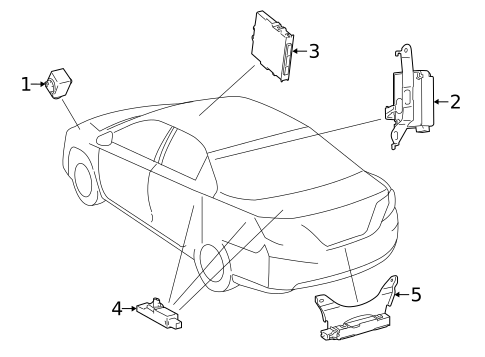 Tire Pressure Monitor Components for 2018 Lexus ES350 #2