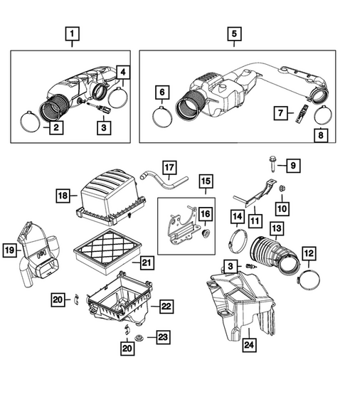 Air Cleaner for 2014 Jeep Grand Cherokee #1