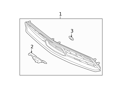 Grille & Components for 2011 Ford Mustang #2