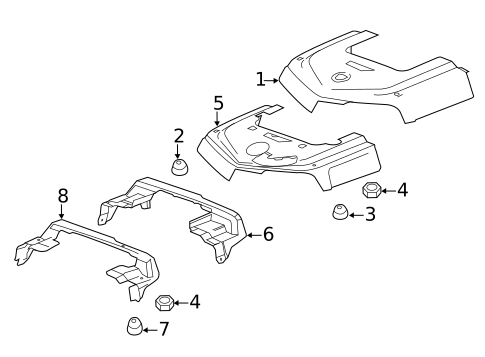 Engine Appearance Cover for 2012 Cadillac CTS #0