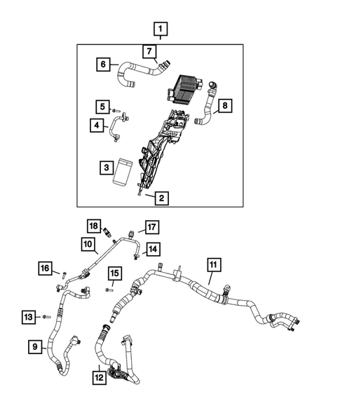 Air Conditioner and Heater Plumbing for 2021 Jeep Renegade #0