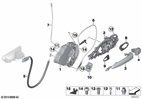 Door, Rear for 2014 BMW 328iX #0