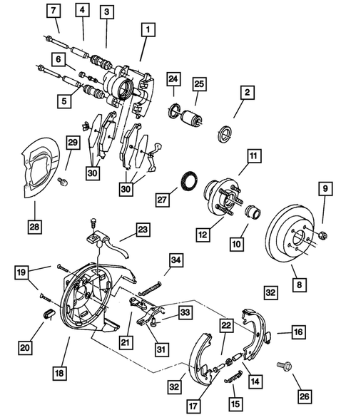 Rear Brakes for 2001 Dodge Neon #0