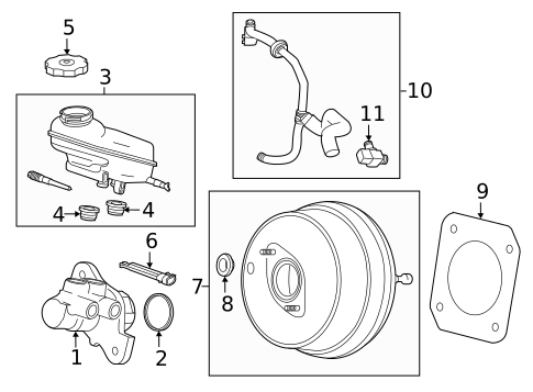 Master Cylinder - Components On Dash Panel for 2015 Cadillac ATS #0