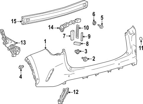 Bumper & Components - Rear for 2024 Lexus NX350h #0