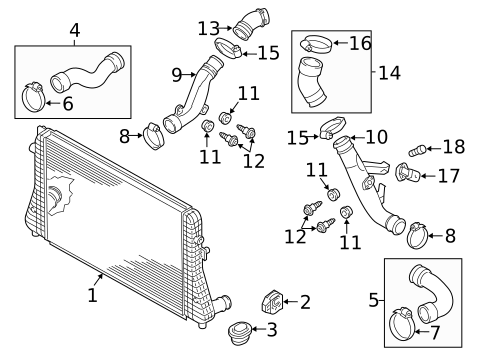 Intercooler for 2014 Audi TT Quattro #0