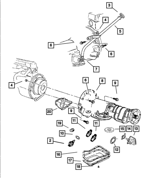 Case and Extension for 2001 Dodge Dakota #1