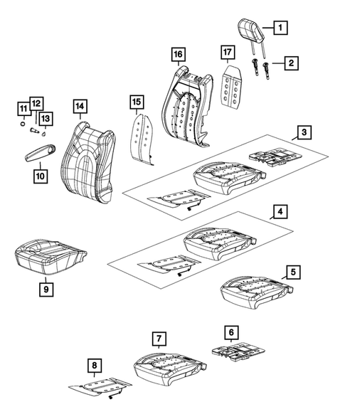 Front Seats - First Row for 2017 Chrysler Pacifica #2