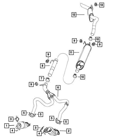 Exhaust System for 2024 Ram 1500 Classic #3