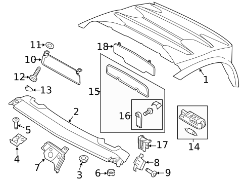 Interior Trim - Roof for 2011 Audi R8 #0
