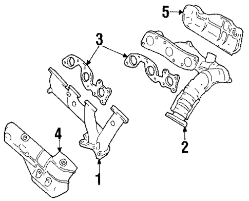 Exhaust Manifold for 1999 Mercury Villager #0