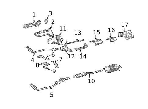 Exhaust Manifold for 2004 Mercedes-Benz CLK 500 #0