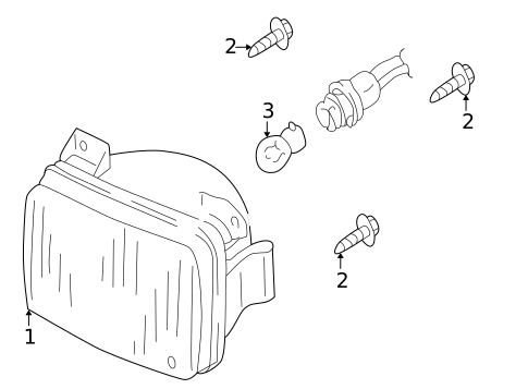 Fog Lamps for 2005 Mercury Mariner #0