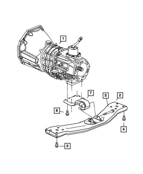 Engine Mounting for 2004 Jeep Liberty #4