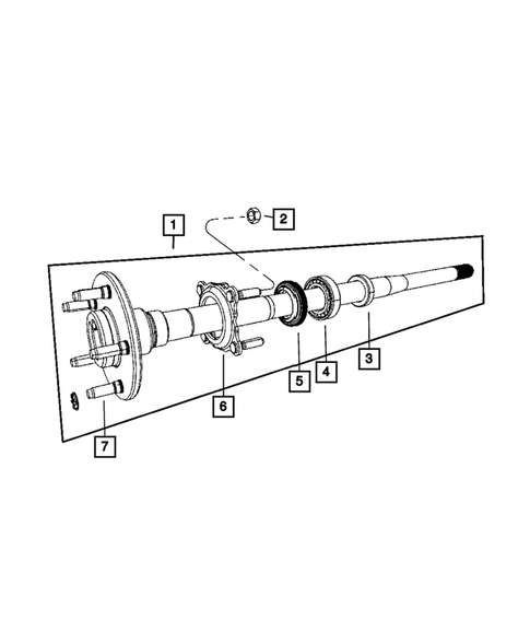 Rear Axle Shafts for 2007 Jeep Wrangler #0