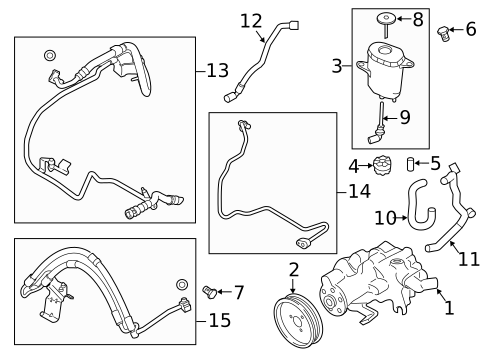Pump & Hoses for 2015 BMW 650i Gran Coupe #0
