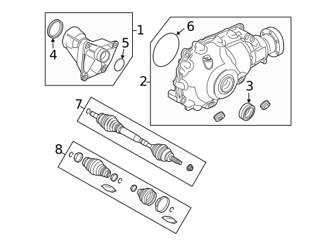 Carrier & Front Axles for 2010 Land Rover Range Rover #0