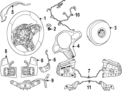 Steering Wheel & Trim for 2021 BMW X3 #1