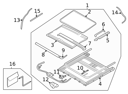 Sunroof for 2006 Kia Sedona #0