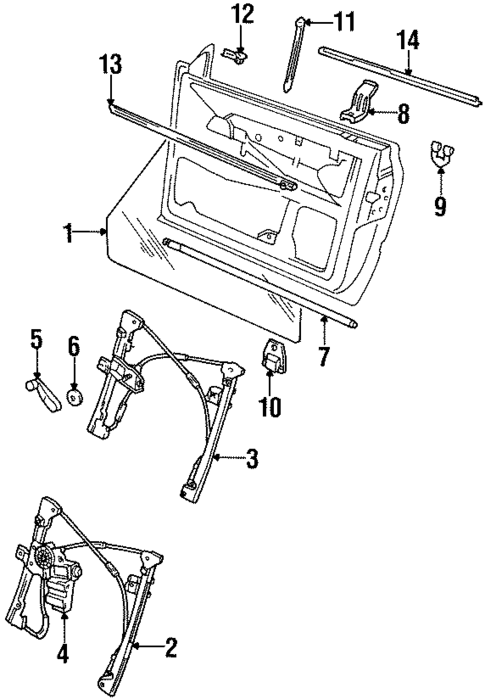 Front Door for 1998 Volkswagen Cabrio #0
