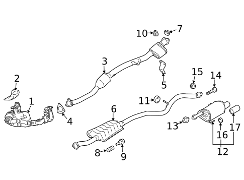 Exhaust Manifold for 2017 Subaru Outback #0