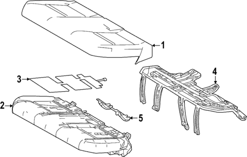 Rear Seat Components for 2025 Lexus NX350h #4