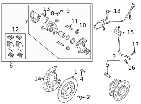 Front Brakes for 2024 Kia Sorento #1