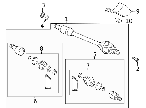 Drive Axles for 2019 Audi A3 #2