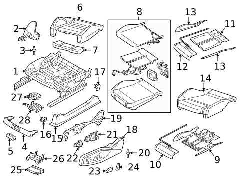 Power Seats for 2020 Audi Q5 PHEV #0