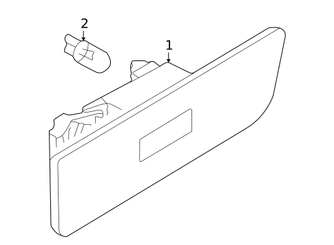 Side Marker Lamps for 2001 Volkswagen Passat #1