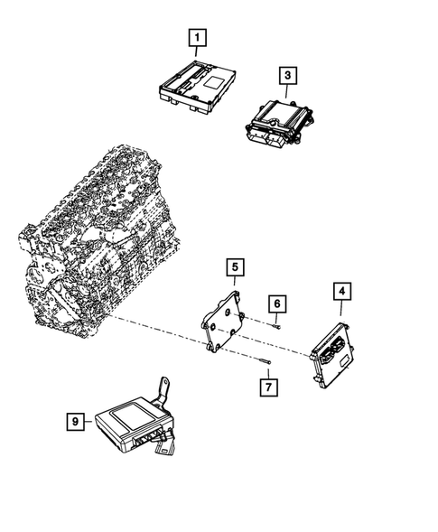 Keys, Modules and Engine Controllers for 2013 Ram 3500 #10