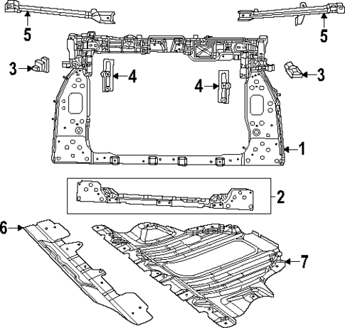 Radiator Support for 2025 Jeep Compass #0