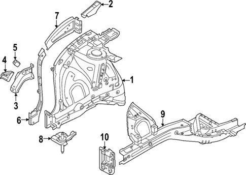 Structural Components & Rails for 2024 Kia Sportage #0