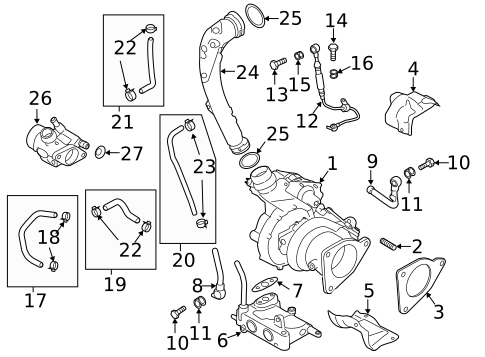 Turbocharger & Components for 2023 Subaru Ascent #0