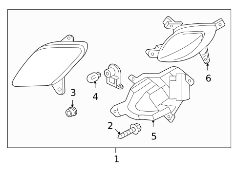 Bulbs - Chassis for 2010 Hyundai Genesis Coupe #3