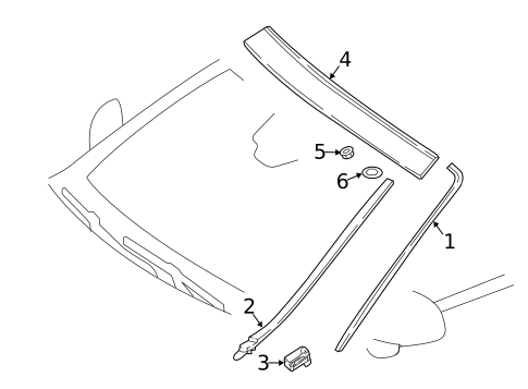 Exterior Trim - Roof for 2021 Mercedes-Benz E 450 #1