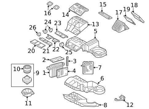 A/C Condenser & Evaporator for 2006 Saab 9-7x #1