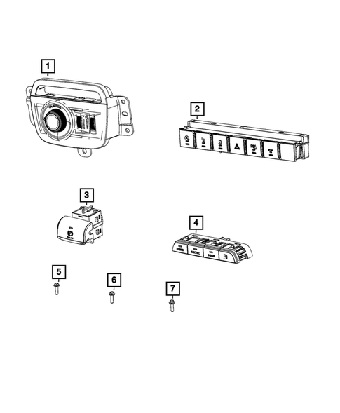 Switches for 2022 Jeep Grand Cherokee L #1