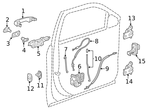 Front Door for 2016 GMC Yukon #2