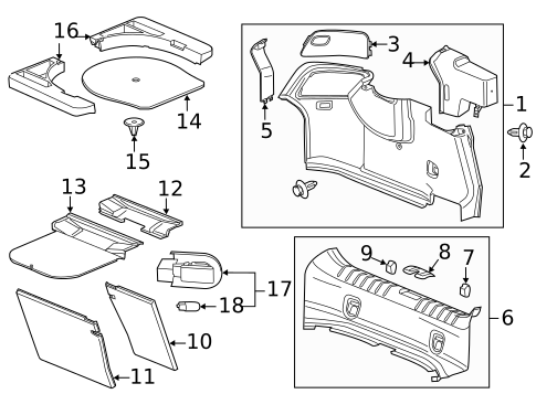 Interior Trim - Rear Body for 2010 Saab 9-5 #0