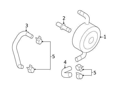 Engine Oil Cooler for 2015 INFINITI Q50 #0