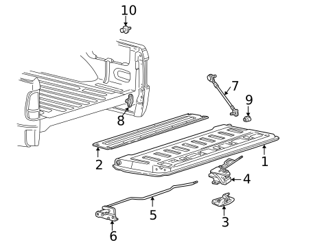 Tail Gate for 2004 Ford F-150 Heritage #0
